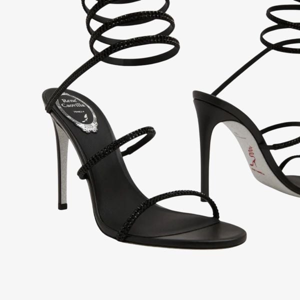 Giày Cao Gót Nữ Rene Caovilla Cleo Crystal-Embellished Sandals