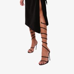 Giày Cao Gót Nữ Rene Caovilla Cleo Crystal-Embellished Sandals