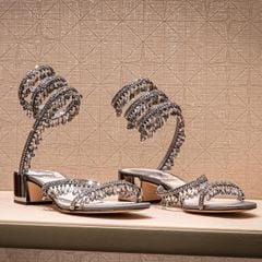 Giày Sandals Nữ Rene Caovilla Chandelier Crystal