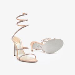 Giày Cao Gót Nữ Rene Caovilla Cleo Gold Sandal 105