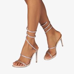 Giày Cao Gót Nữ Rene Caovilla Cleo Gold Sandal 105