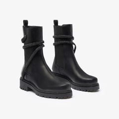 Giày Boots Nữ Rene Caovilla Cleo Crystal Black Bootie 25
