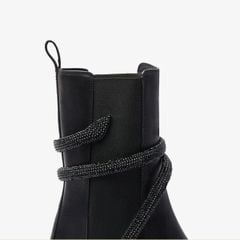 Giày Boots Nữ Rene Caovilla Cleo Crystal Black Bootie 25