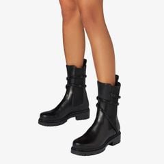 Giày Boots Nữ Rene Caovilla Cleo Crystal Black Bootie 25