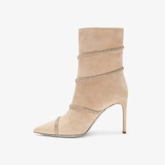 Giày Boots Nữ Rene Caovilla Cleo Crystal Booties 100 mm