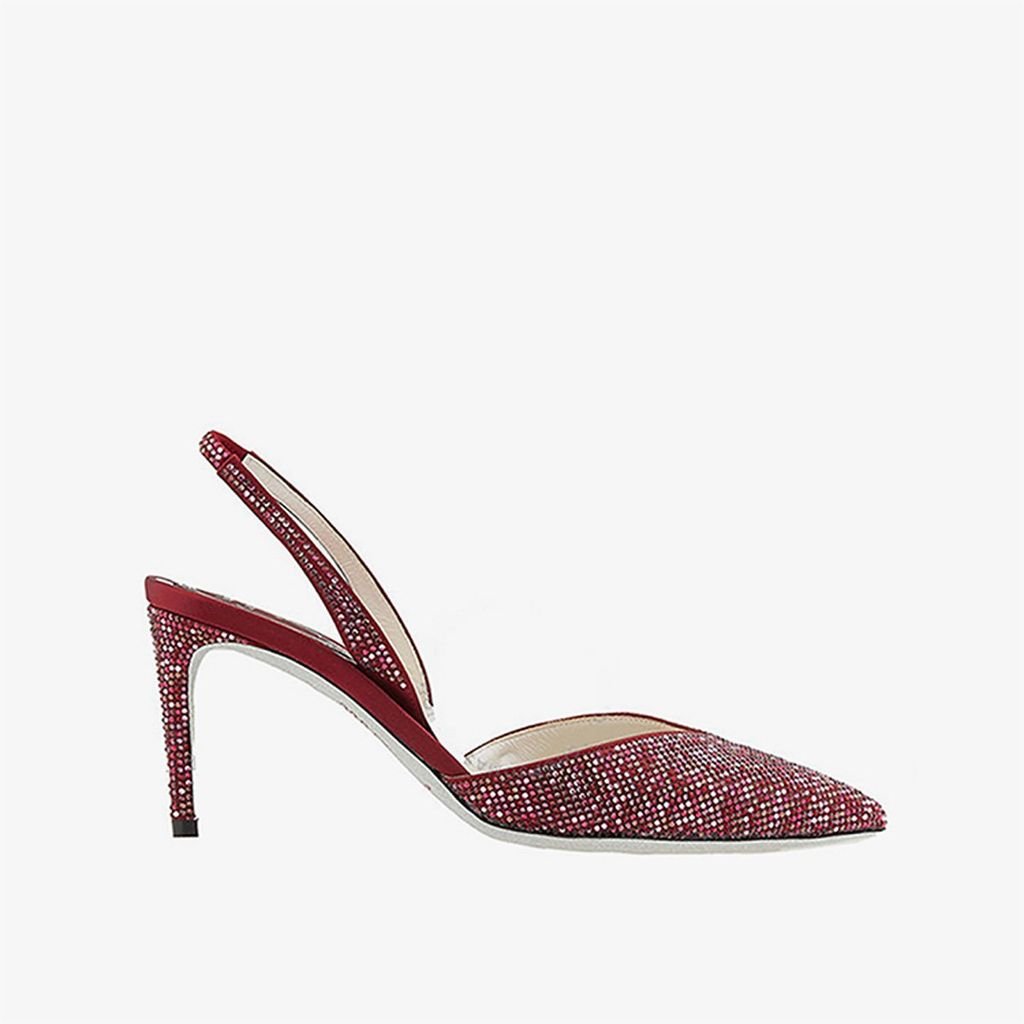 Giày Cao Gót Nữ Rene Caovilla Ladies Vivienne Crystal Slingback Pumps