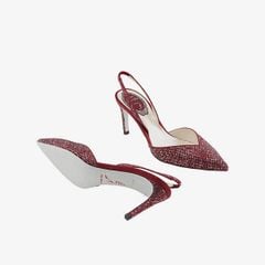 Giày Cao Gót Nữ Rene Caovilla Ladies Vivienne Crystal Slingback Pumps