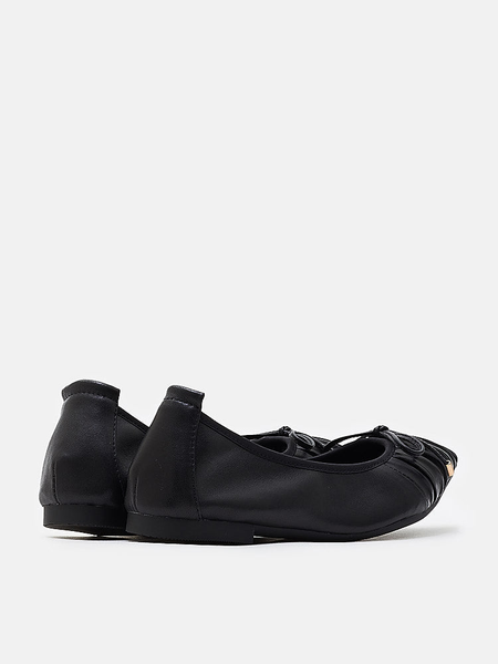 Giày Búp Bê Nữ Pazzion Georgie Pleated Ribbon Flats