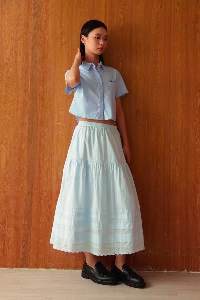 Chân Váy Nữ TheBlueTshirt BabyBlue Boho Maxi Skirt - Eco Cotton