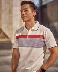 Áo Polo Nam Cotton Trắng New Ways