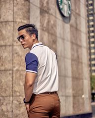 Áo Polo Nam Cotton Trắng New Ways