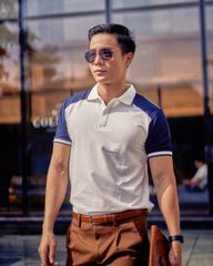 Áo Polo Nam Cotton Trắng New Ways