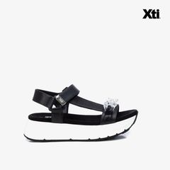 [Trưng bày] Giày Sandals Nữ XTI Black Pu Ladies