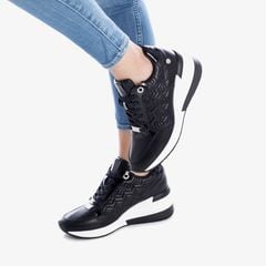 [Trưng bày] Giày Sneakers Nữ XTI Black Pu Ladies Shoes
