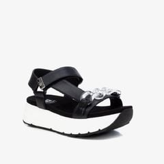 [Trưng bày] Giày Sandals Nữ XTI Black Pu Ladies