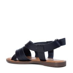 Giày Sandals Đế Bằng Nữ XTI Black Pu Ladies Sandal