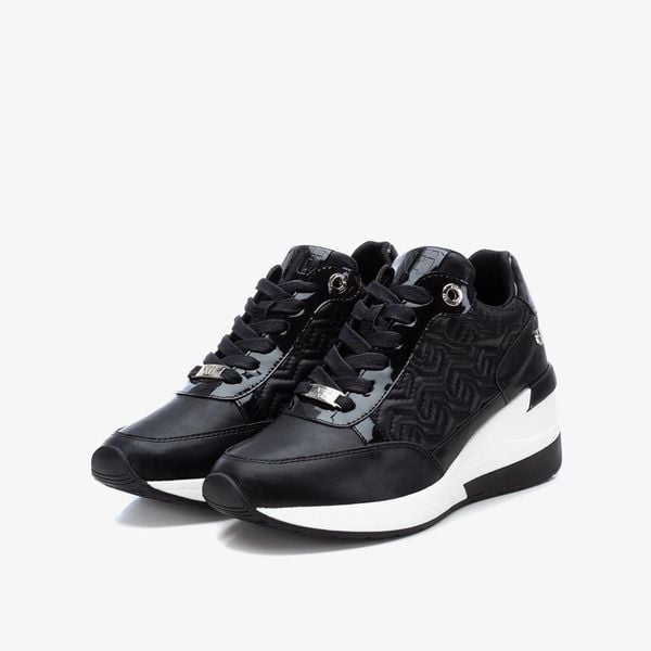 [Trưng bày] Giày Sneakers Nữ XTI Black Pu Ladies Shoes