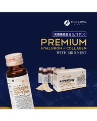 Collagen Fine Japan Hyaluron Collagen Premium Swallow Nest (Hộp 10 Chai x 50ml)