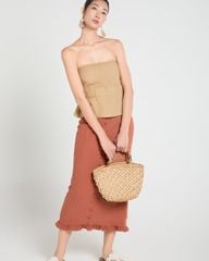 Áo Kiểu Nữ F2 Linen Be A Touch Of Effortless Elegance