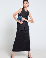 Chân Váy Nữ F2 Linen Đen Tender Drit