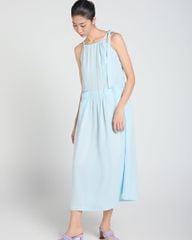 Đầm Nữ F2 Linen Xanh A Touch Of Effortless Elegance