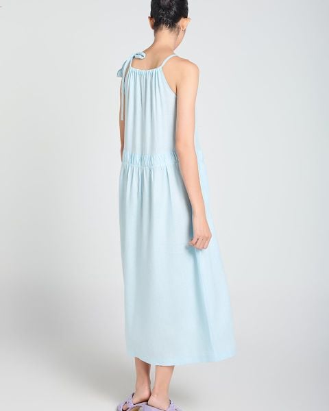 Đầm Nữ F2 Linen Xanh A Touch Of Effortless Elegance