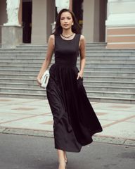 Đầm Lụa Đen City Girls