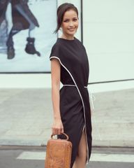 Đầm Lụa Viscose Đen City Girls