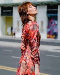 Đầm Lụa F2 Đỏ Hương Mùa Hè