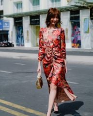 Đầm Lụa F2 Đỏ Hương Mùa Hè