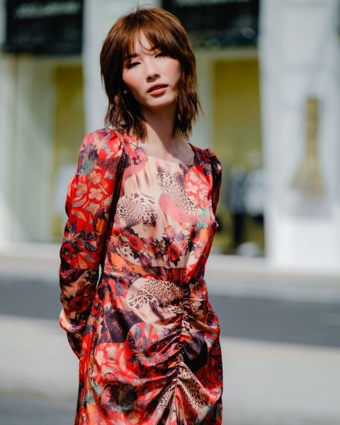 Đầm Lụa F2 Đỏ Hương Mùa Hè