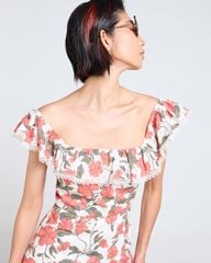 Đầm Nữ F2 Linen Cam Hoa Tender Drit