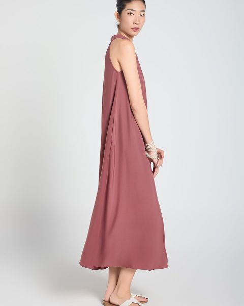 Đầm Nữ F2 Lụa Hồng A Touch Of Effortless Elegance