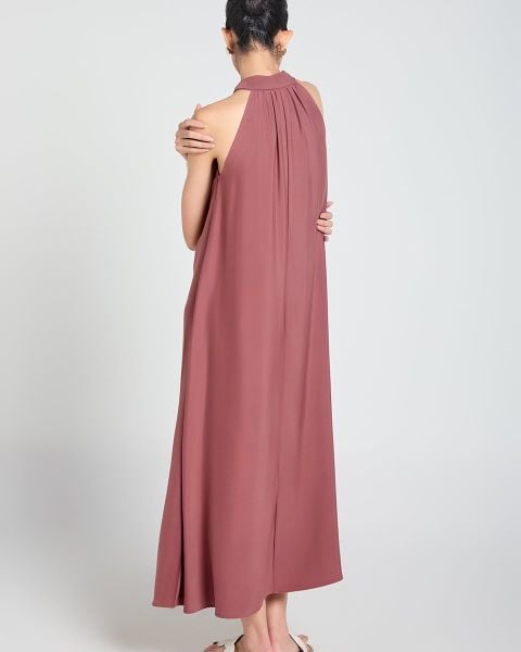 Đầm Nữ F2 Lụa Hồng A Touch Of Effortless Elegance