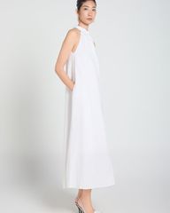 Đầm Nữ F2 Linen Trắng A Touch Of Effortless Elegance
