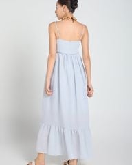 Đầm Nữ F2 Linen Xanh Nhạt A Touch Of Effortless Elegance