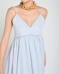 Đầm Nữ F2 Linen Xanh Nhạt A Touch Of Effortless Elegance