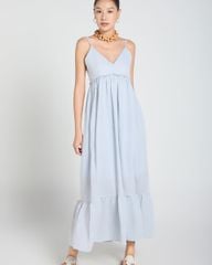 Đầm Nữ F2 Linen Xanh Nhạt A Touch Of Effortless Elegance