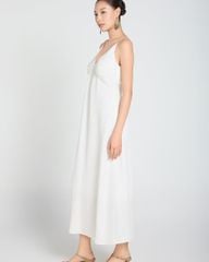 Đầm Nữ F2 Linen Trắng A Touch Of Effortless Elegance