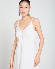 Đầm Nữ F2 Linen Trắng A Touch Of Effortless Elegance