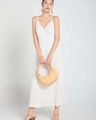 Đầm Nữ F2 Linen Trắng A Touch Of Effortless Elegance