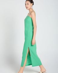 Đầm Nữ F2 Linen Xanh Lá A Touch Of Effortless Elegance