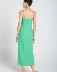 Đầm Nữ F2 Linen Xanh Lá A Touch Of Effortless Elegance
