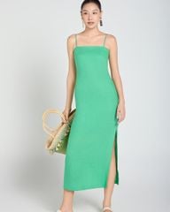 Đầm Nữ F2 Linen Xanh Lá A Touch Of Effortless Elegance
