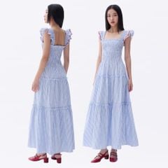 Đầm Nữ TheBlueTshirt Maxi People Stripe Dress - Red ZigZag Lace