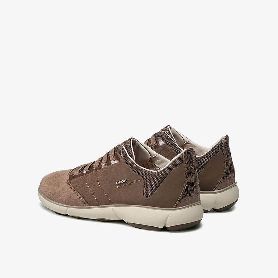 Geox D Nebula C Sneakers voor dames, zand, 37 EU