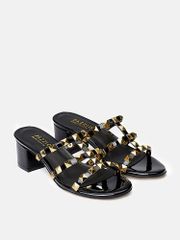 Dép Nữ Pazzion Dion Studded Slide Sandals