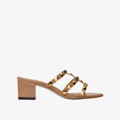 Dép Cao Gót Nữ Pazzion Dion Studded Slide Sandals