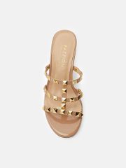 Dép Cao Gót Nữ Pazzion Dion Studded Slide Sandals