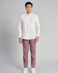 Áo Sơ Mi Nam F2 Linen Trắng  The New Cool